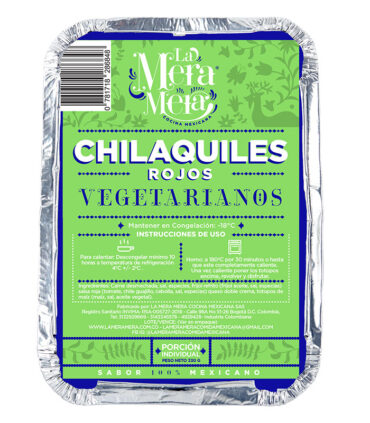 Chilaquiles rojos vegetarianos