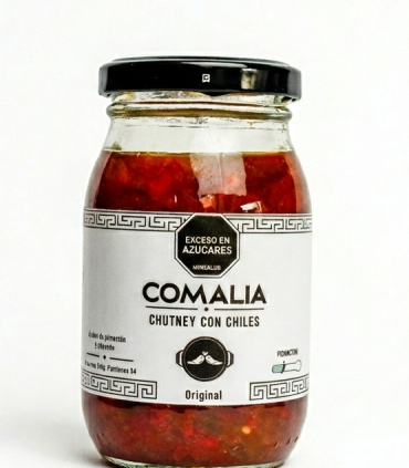 COMALIA Chutney con chiles  - Original 240g