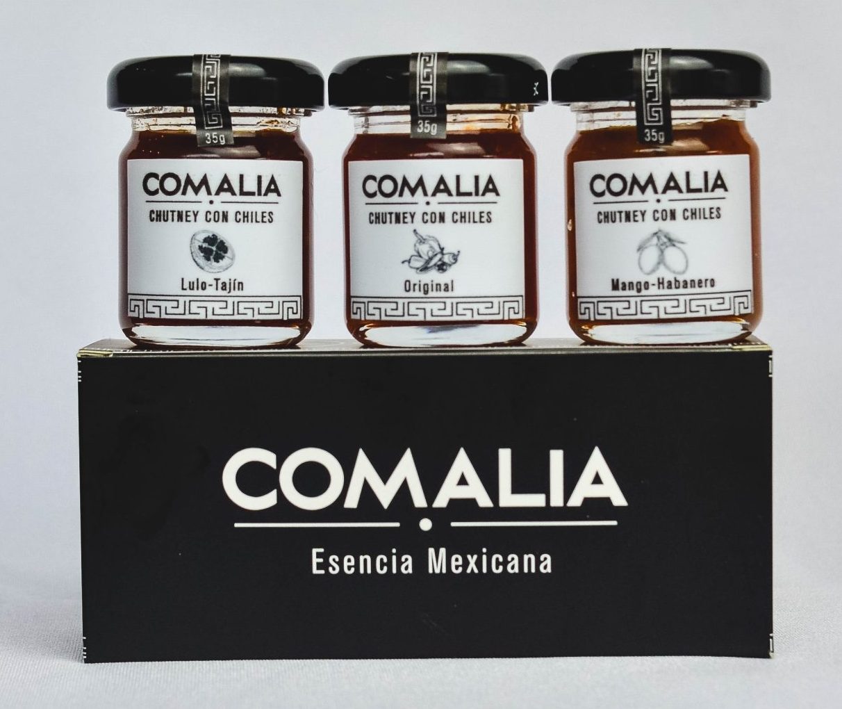 Comalia Cofre trío de chutneys picantes